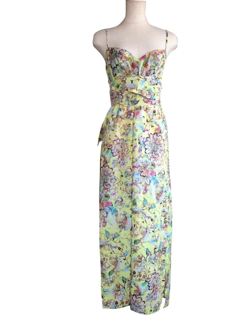 3Ways Maxi Dress Botanical Yellow マキシドレスボタニカルイエロー