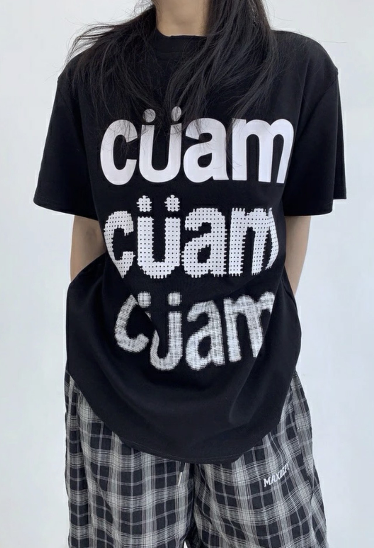 OISIS006 カジュアルレタープリントTシャツ