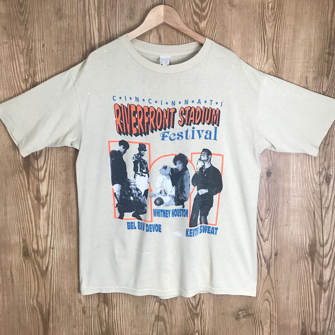 90s VINTAGE Whitney Houston CINCINNATI RIVERFRONT STADIUM FESTIVAL  
