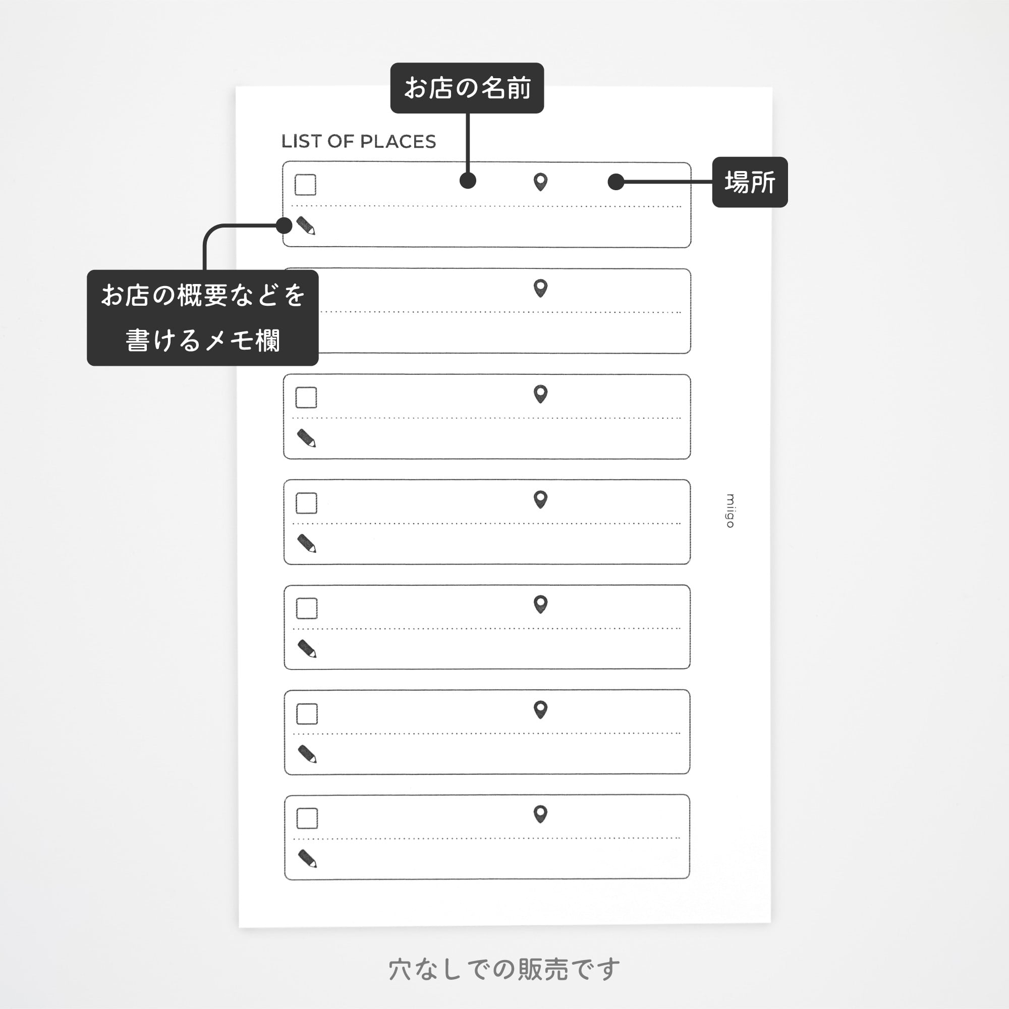 行きたい場所リスト | M6