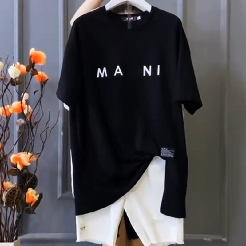 Tシャツ シャツ ルーズサマードレス スタイルラウンドネック刺繍 夏物 Oネック ミックスインファッション35903679573