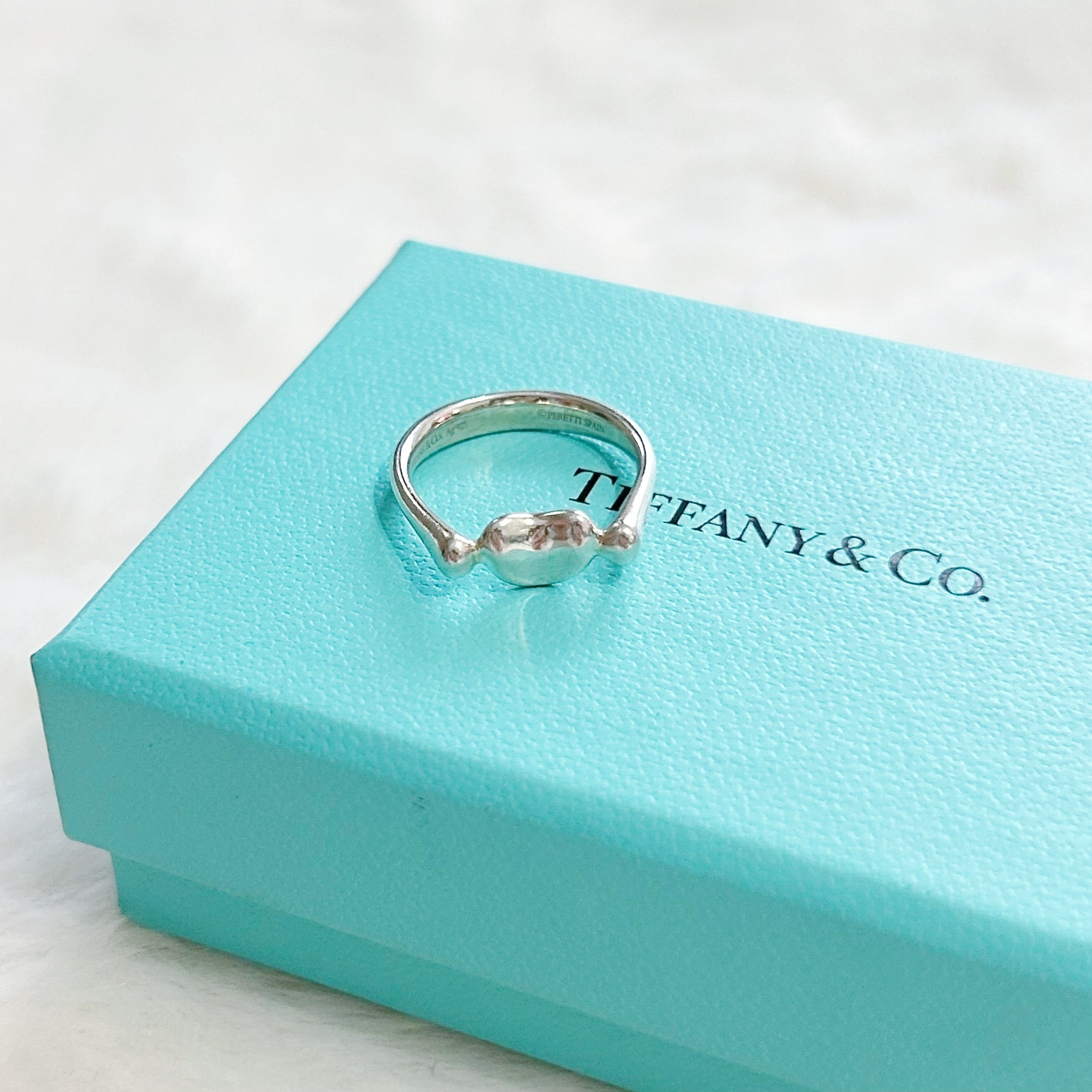 TR7114】Tiffany&Co. サマセットメッシュリング/silver925