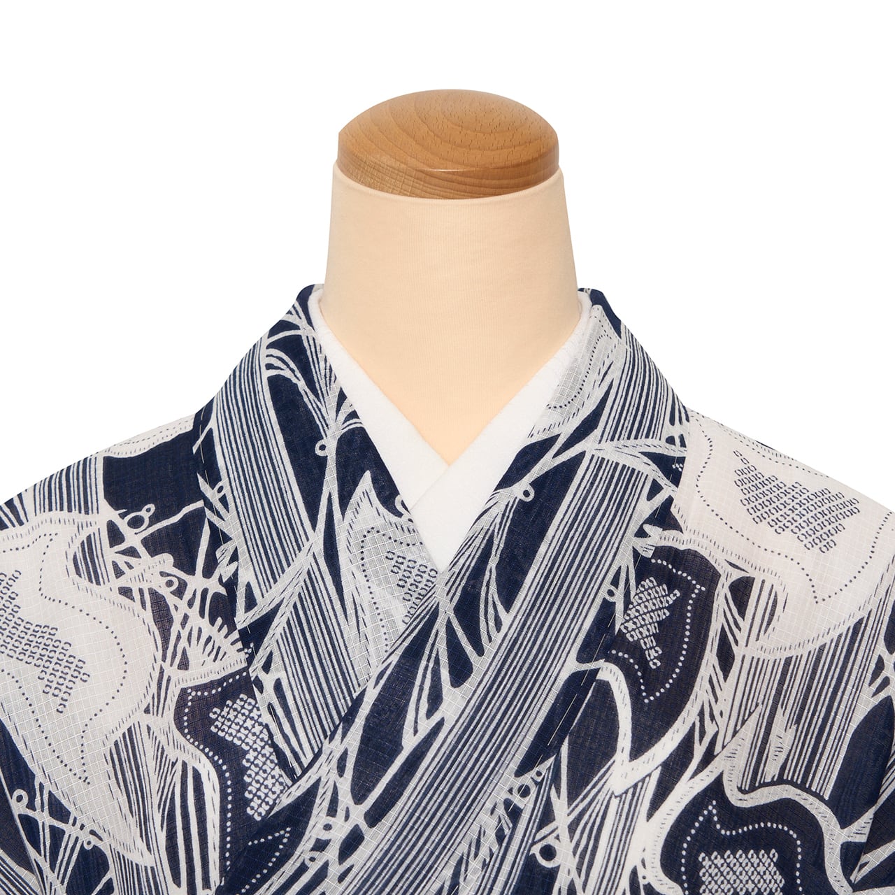 高橋常兵衛 千鳥の模様 江戸中紋染め 綿紅梅浴衣【未着用品】 | かわの屋