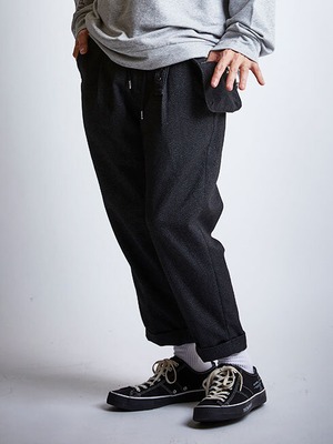 EGO TRIPPING (エゴトリッピング) TECH TWEED TROUSERS テックツイードトラウザーズ / MOKU GRAY　623706-04