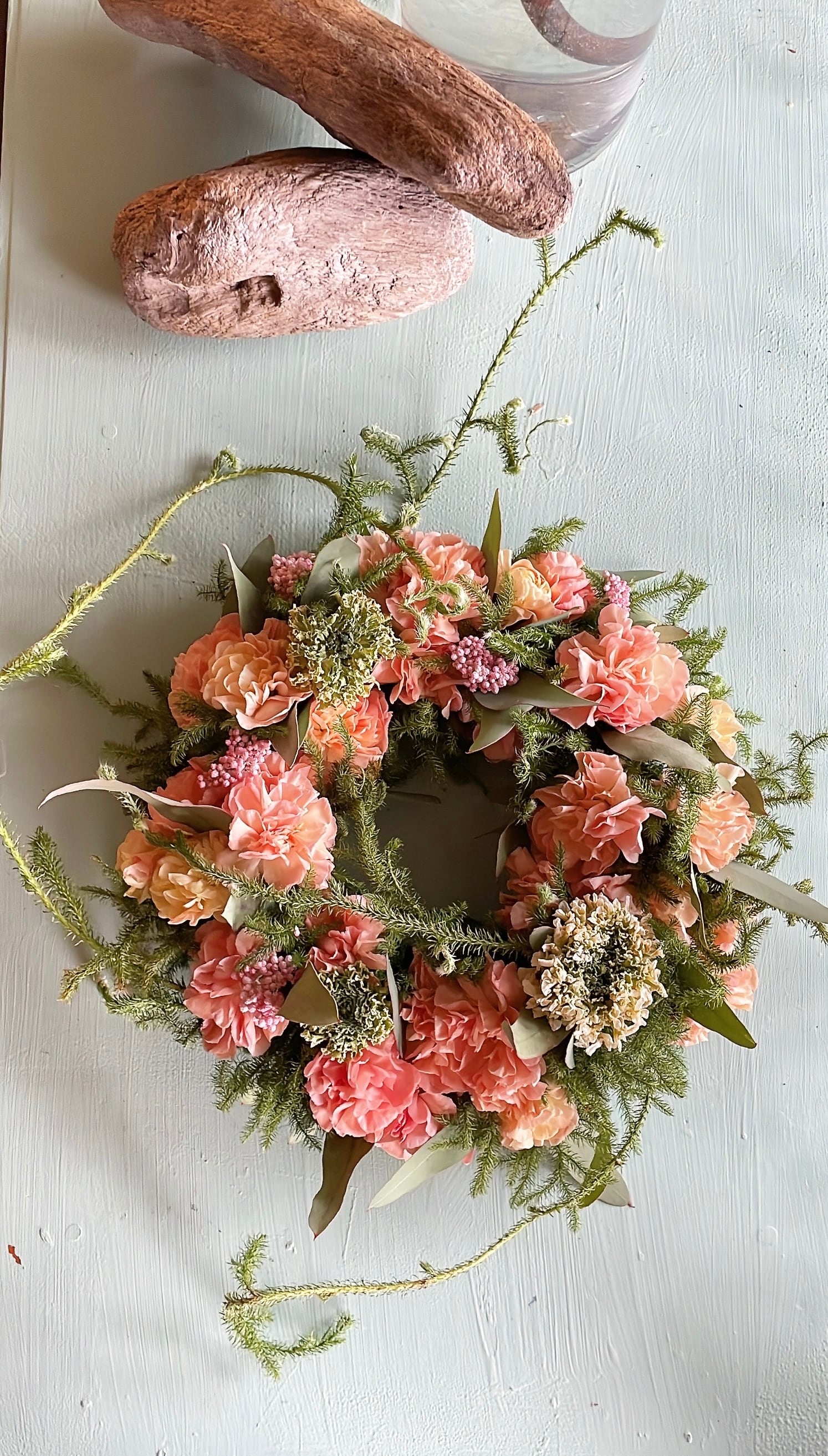 antique wreathe〜○スモークツリーのフライングリース〜ドライ