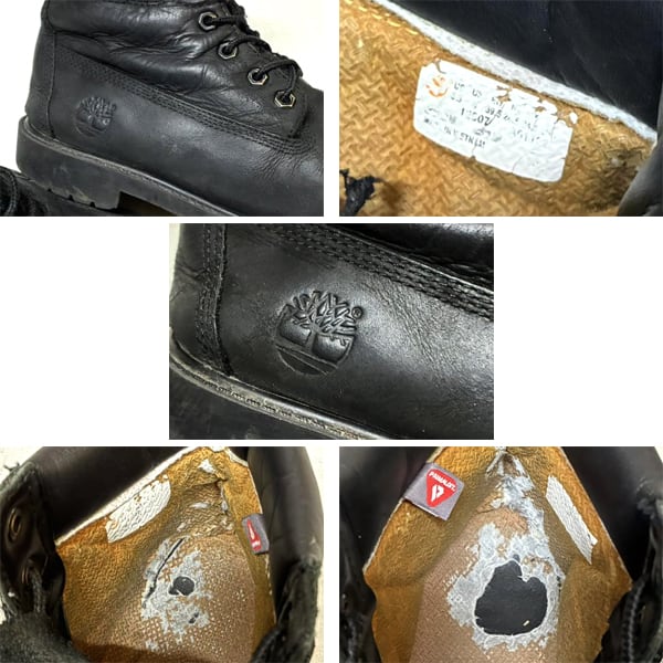 1点物◇Timberlandティンバーランド黒ワークブーツ古着24.5メンズ