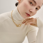 11/14(金)21時新作発売*stainless loop necklace