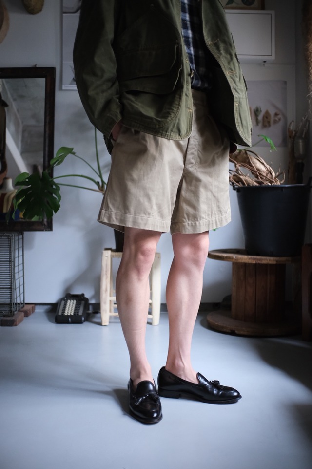 50’s “French army“ “M-52“ “chino shorts“ “D.stock“