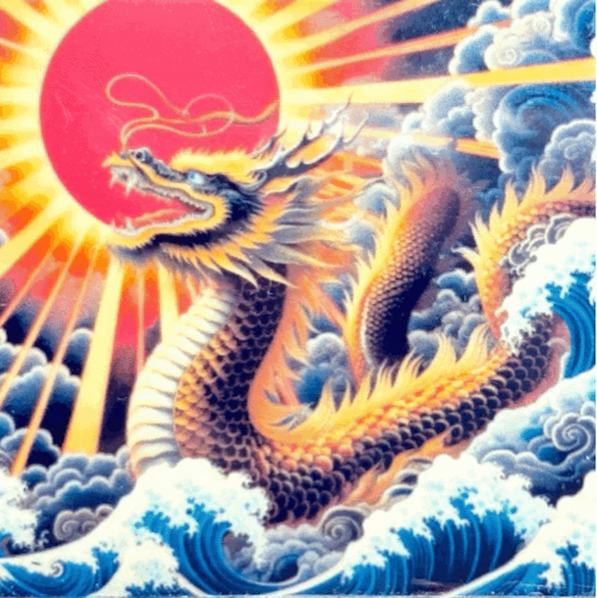 yokAI-Art】yAI_54 龍A 蓄光シール(RYU luminous sticker) | 大