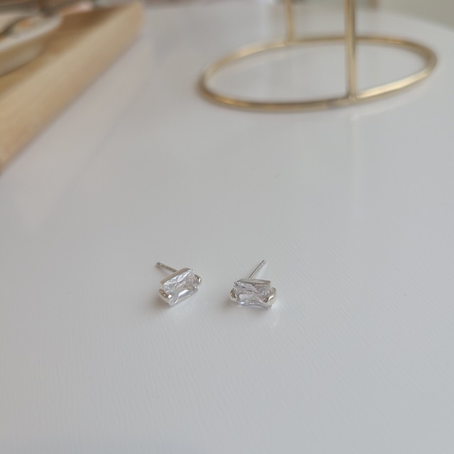 【special sale】silver925 crystal pierce