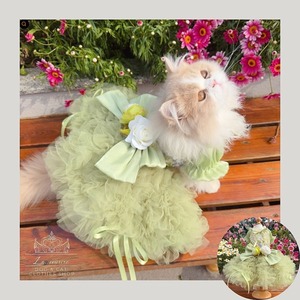 予約（海外ハンドメイド）【№B07432‐S】 グリーンケーキ　フェアリー　プリンセスチュチュドレス