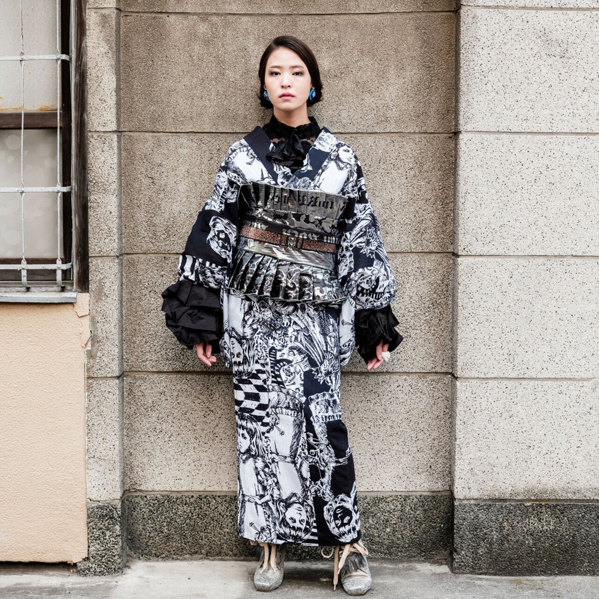 RumiRock 反物 ゆかた「鏡の国のアリス」 [A1616] | Rumi Rock Store