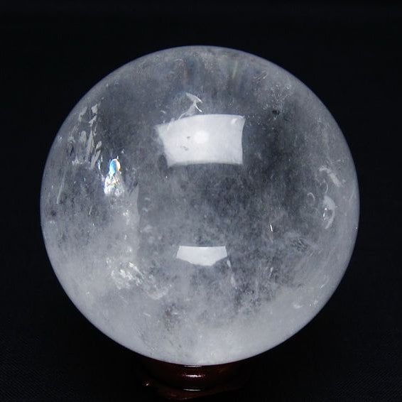 水晶 丸玉 57mm スフィア 置物 水晶玉 一点物 151-8882