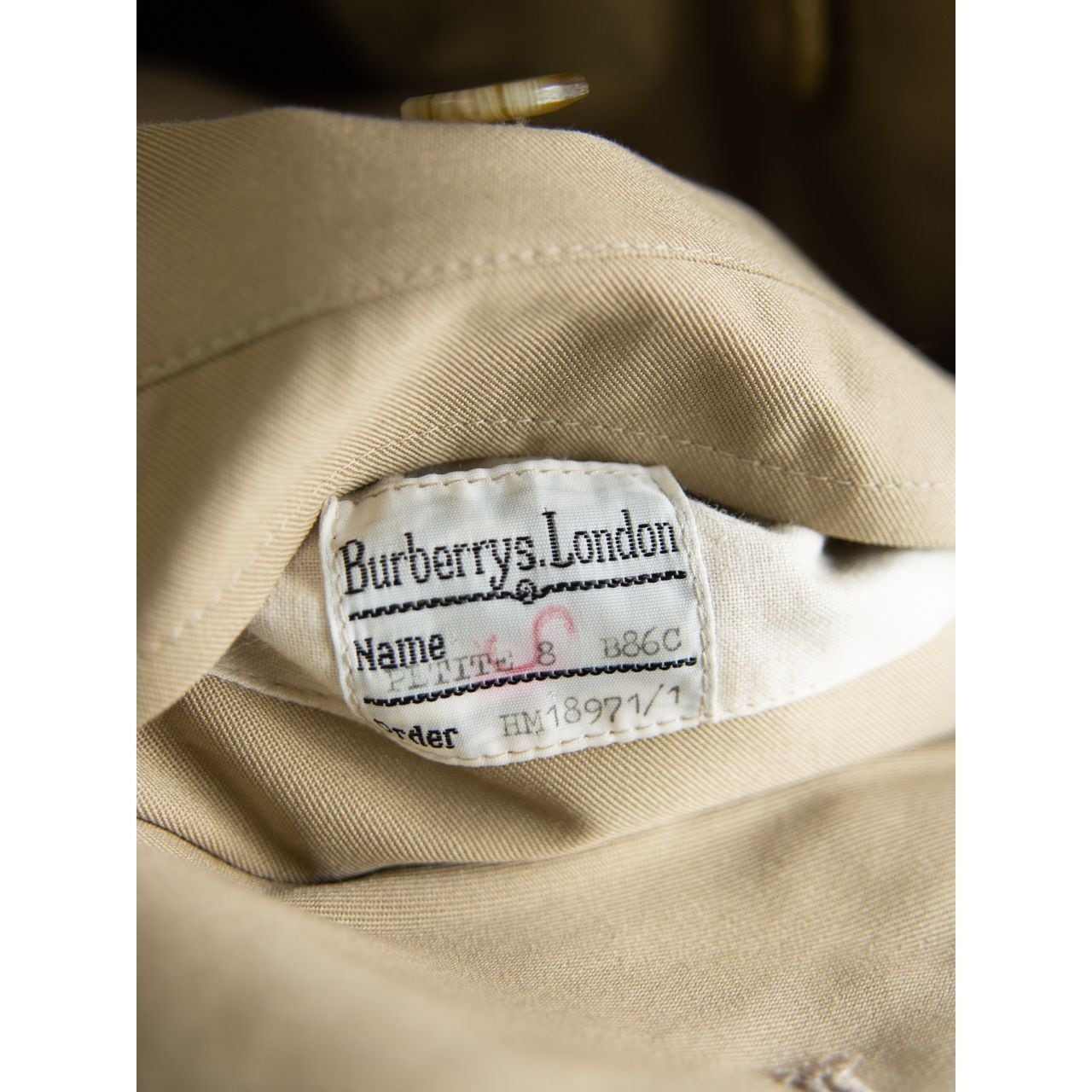 Burberrys】Made in England 80's 1piece sleeve trench coat（バーバリーズ 英国製 1枚袖  ウールキャメル ライナー付トレンチコート）3b | MASCOT/E