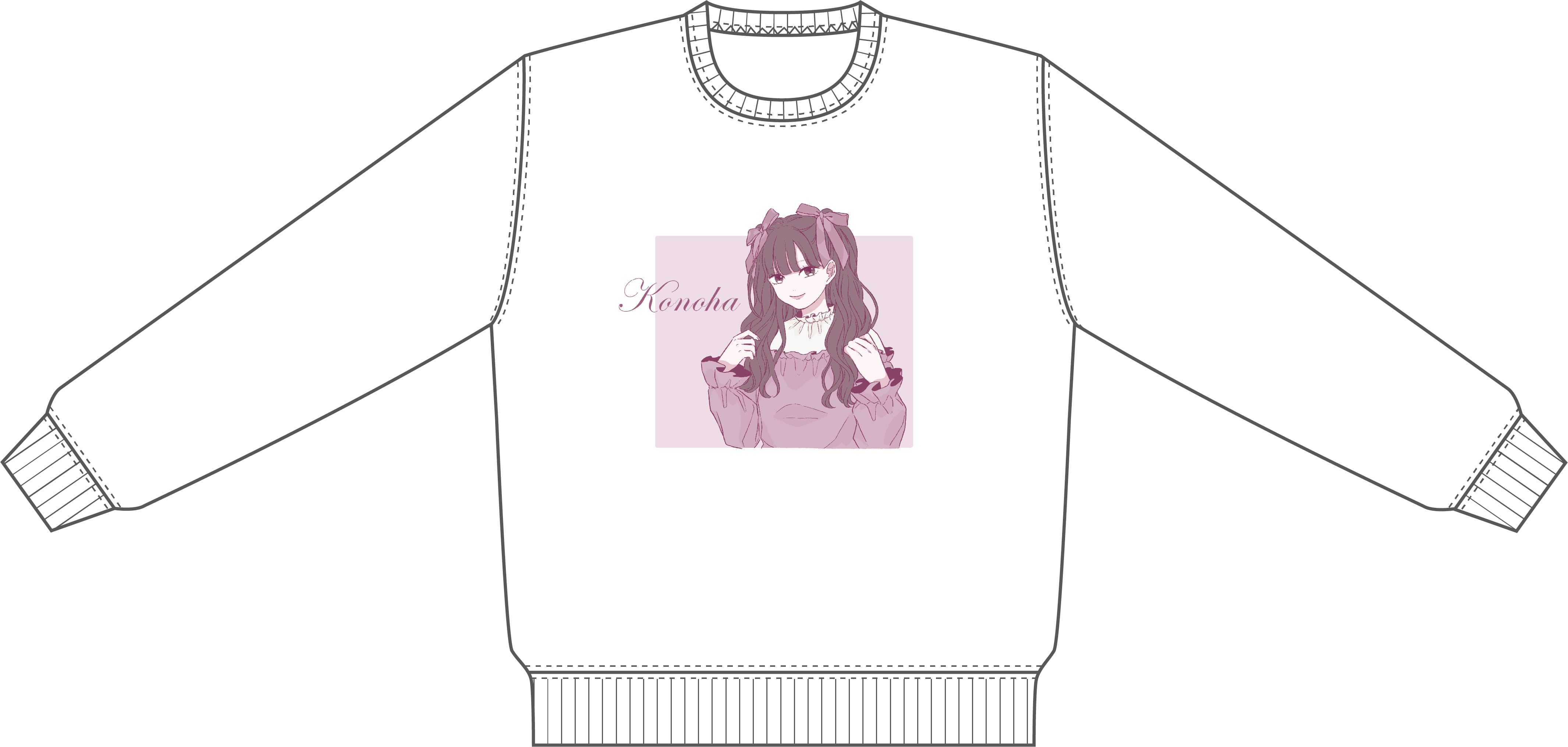 S様専用【 With × このは ／2着セット（トレーナー／白L＋黒L）】 | with