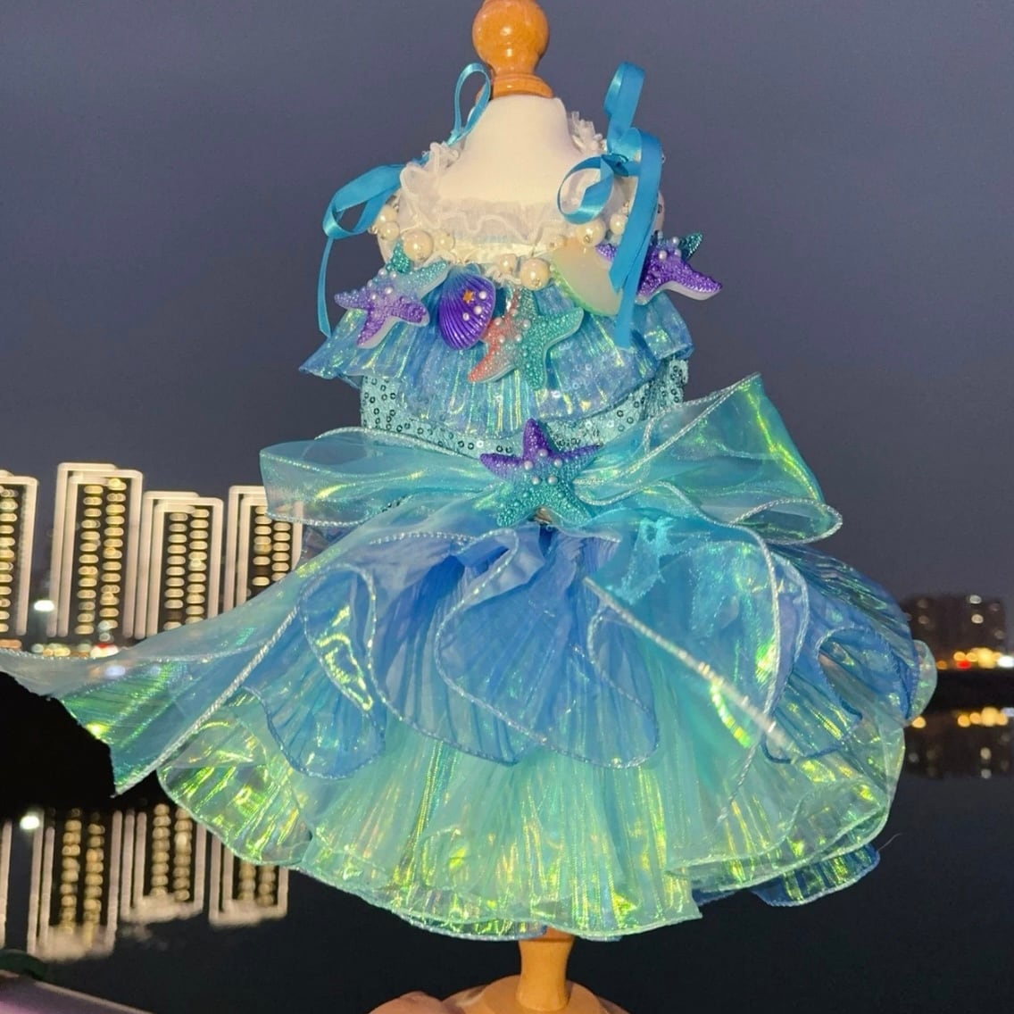 ブルーディープシーマーメードドレス 00281