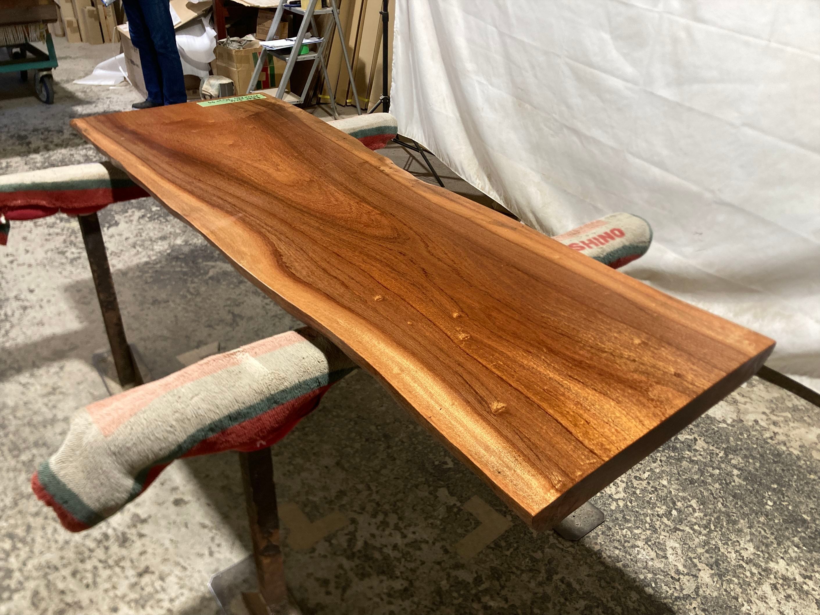 本花林9266 一枚板無垢材 1700x570-530x49mm 天板のみ ダイニング
