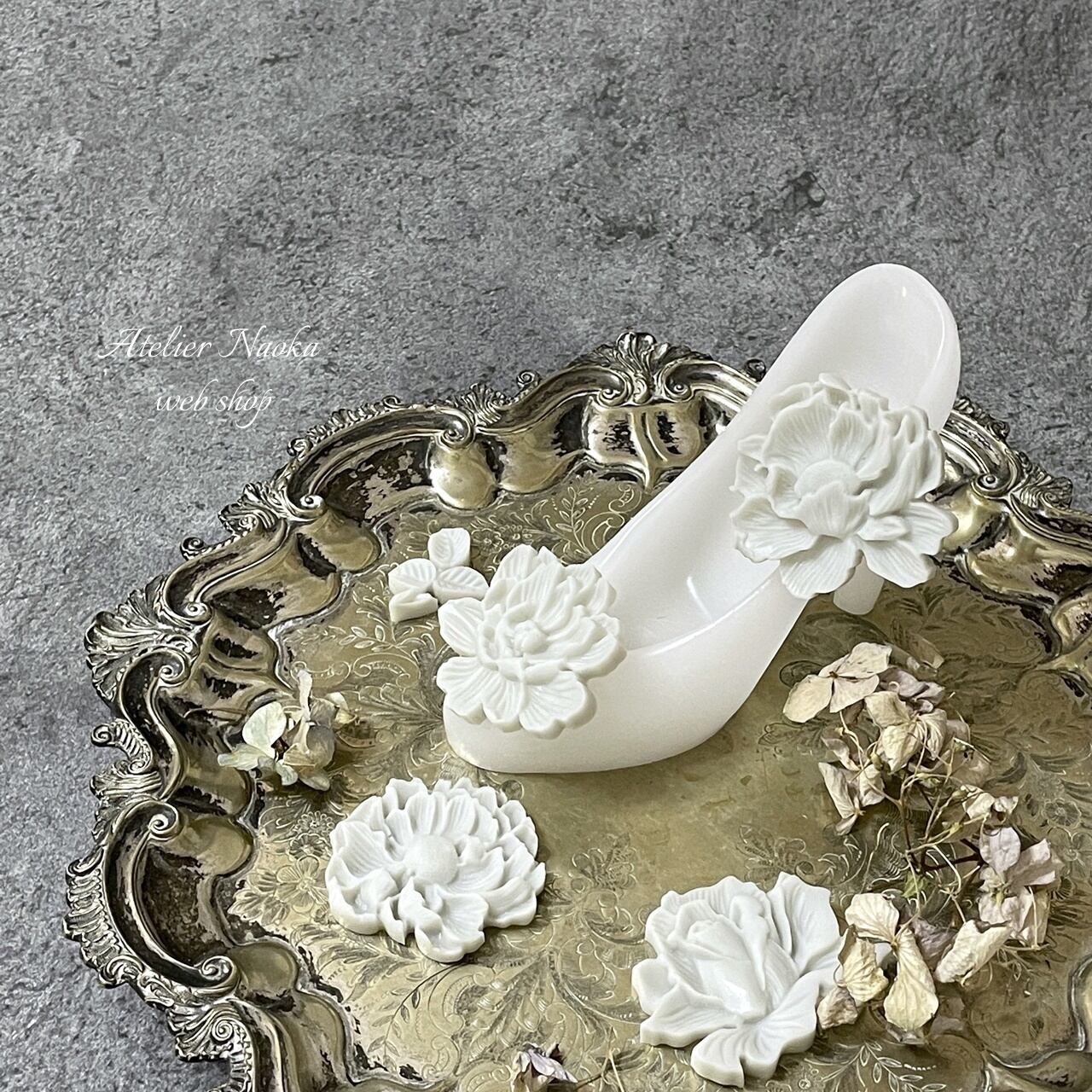 クラシカル フラワーb シリコンモールド | シリコンモールド・クレイ