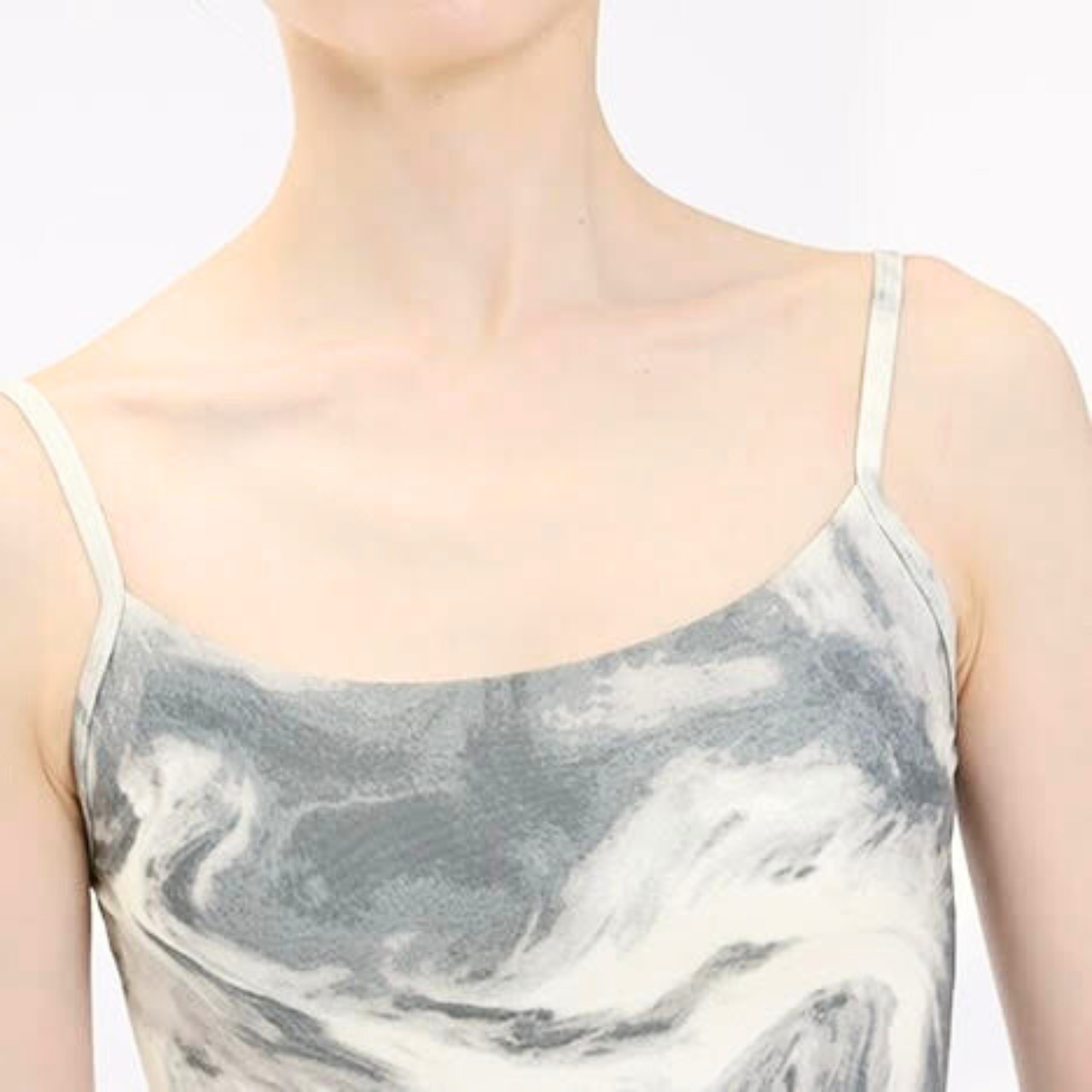 グレーマーブル キャミソールレオタード L1215