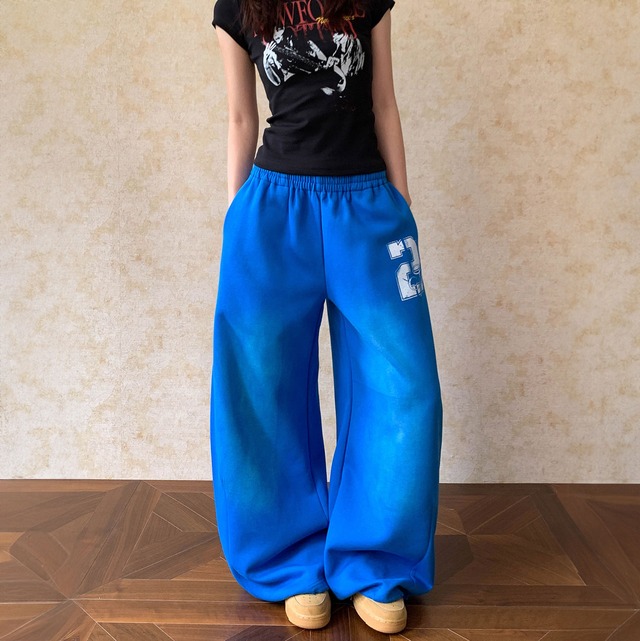 フレイムステッチワイドデニムパンツ   R01283