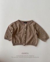 韓国子供服 / 26Autumn / Aosta / ニットカシミヤカーディガン / 秋服 *S~L*