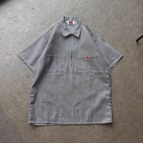 ~90s Ben Davis S/S half zip pullover work shirt【仙台店】