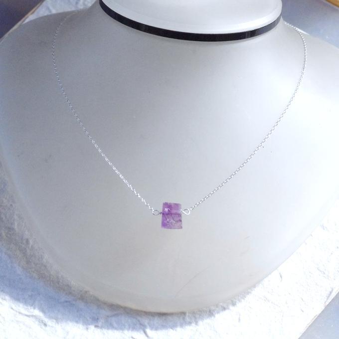 【一点物】✦2月の誕生石✦⋆.· Natural Beauty ― SV925リバーシブルのアメジストネックレス⋆.·✦