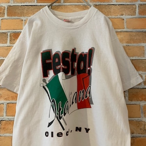 【FRUIT OF THE LOOM】80s 90s イタリア Tシャツ M