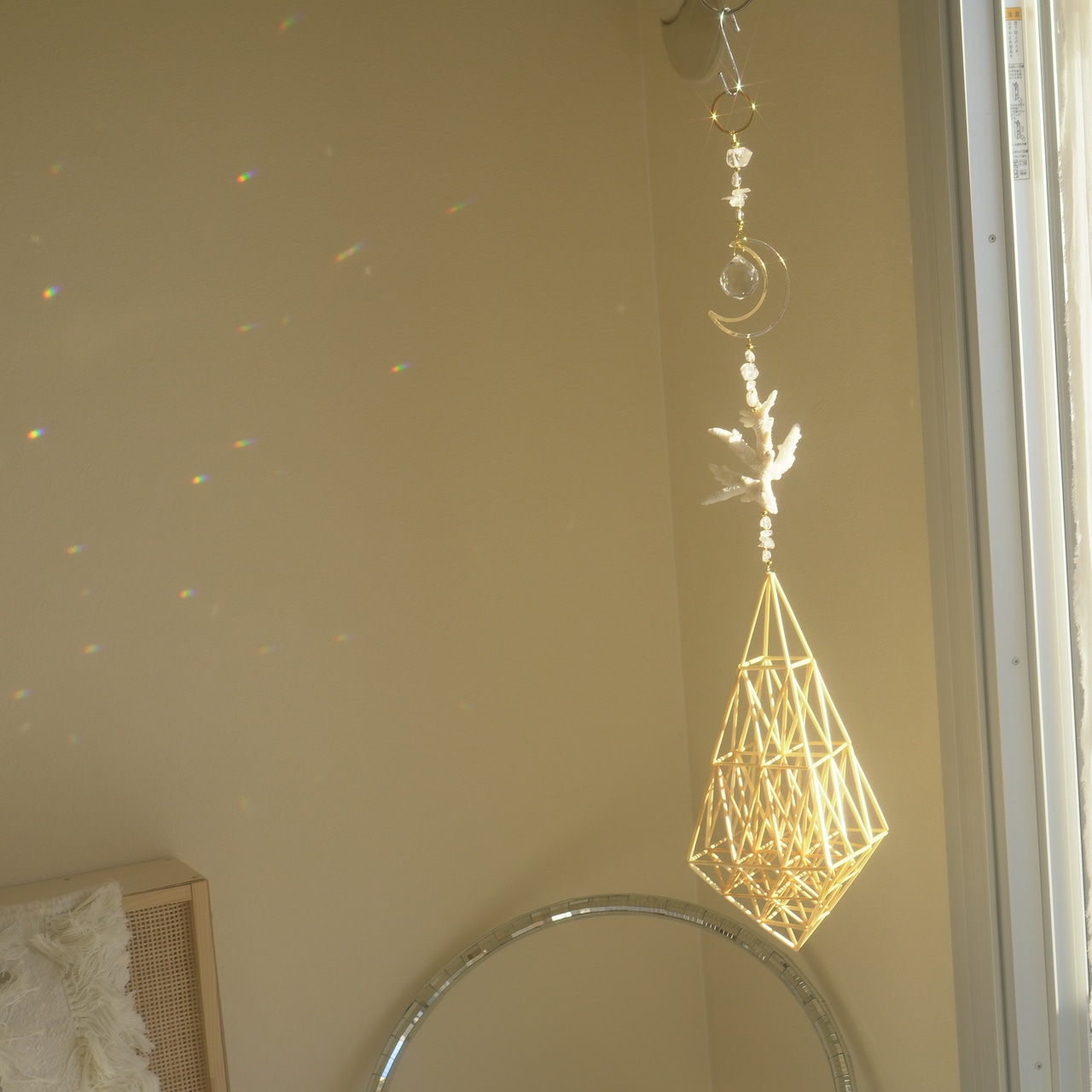 海の光のヒンメリ - L - ✧ Moon / Ocean Origin Light