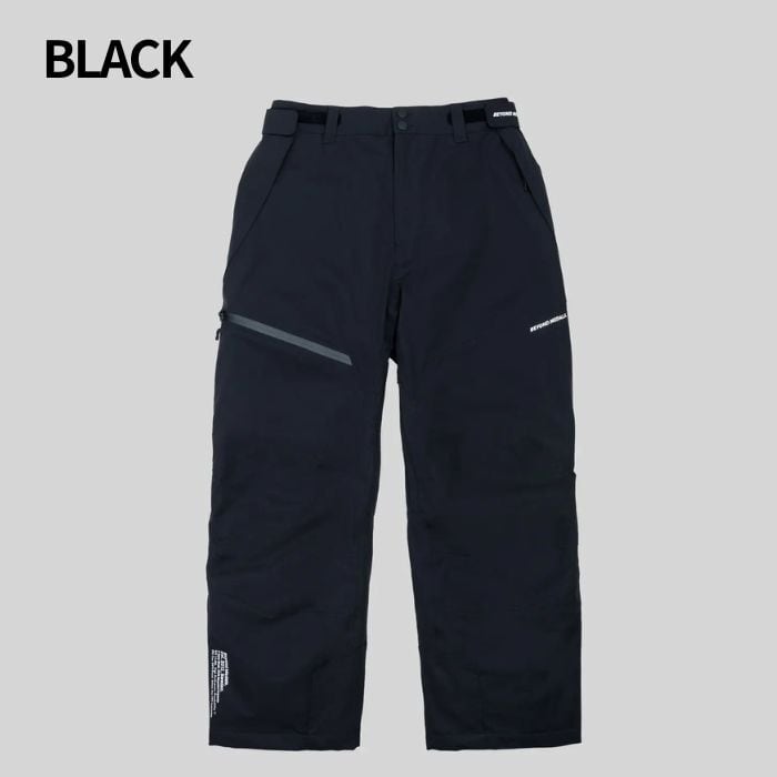 BEYOND MEDALS ビヨンドメダル ZIP PANTS 2L ジップパンツ BLACK パンツ スノーボードウェア メンズ レディース 25-26モデル 25-26 BEYOND MEDALS Zip Pants 2L | crass