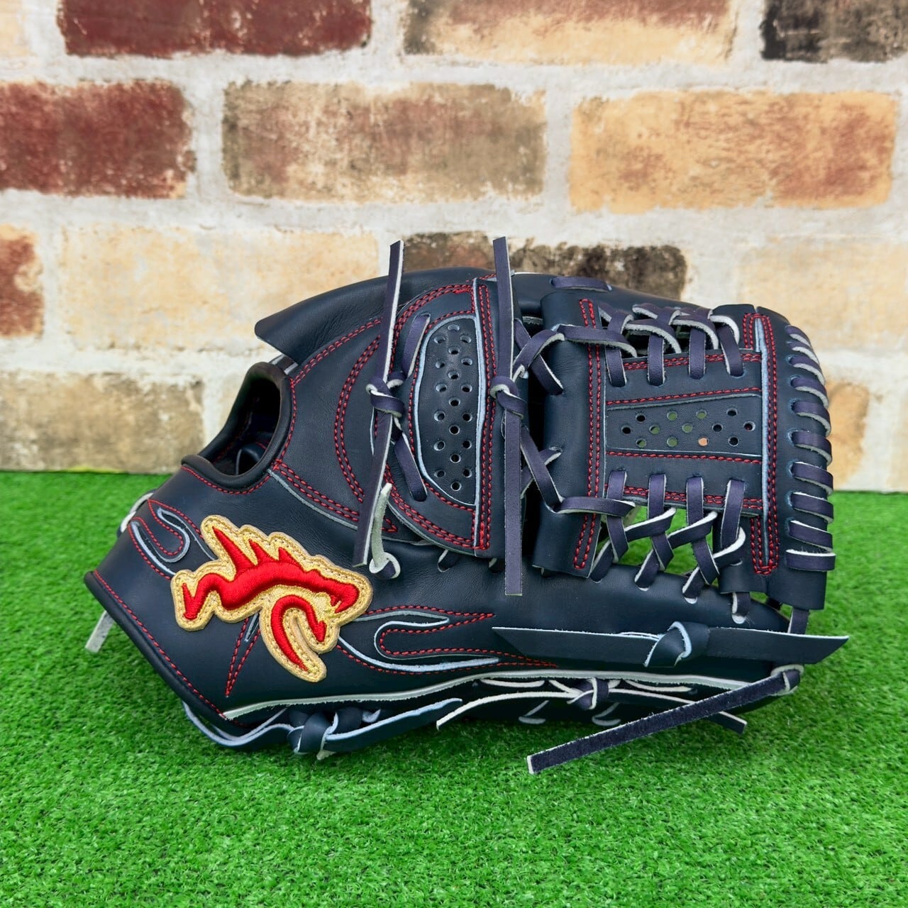 GLOVE STUDIO RYU 硬式限定グローブ 限定】glove studio RYU 硬式グローブ KAN型 投手用 Mブラック 高校