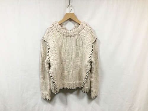 HAKUJI “ Hand stitch knit “ Ivory