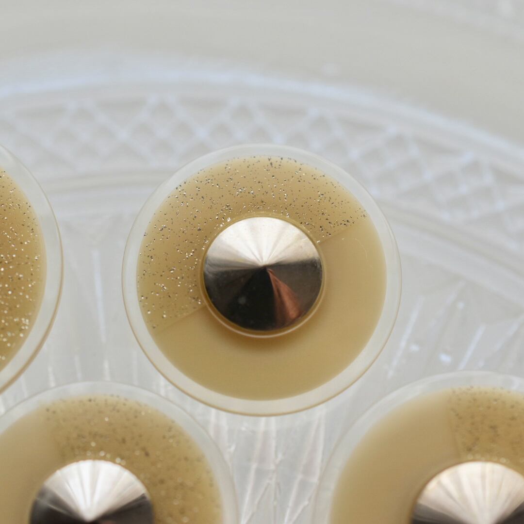 シルバー立体サークル×ライトベージュ 20㎜