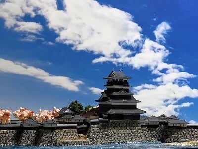 ☆完成品 鹿苑寺 金閣寺 ケース付き ミニ18サイズ 日本の寺 世界遺産