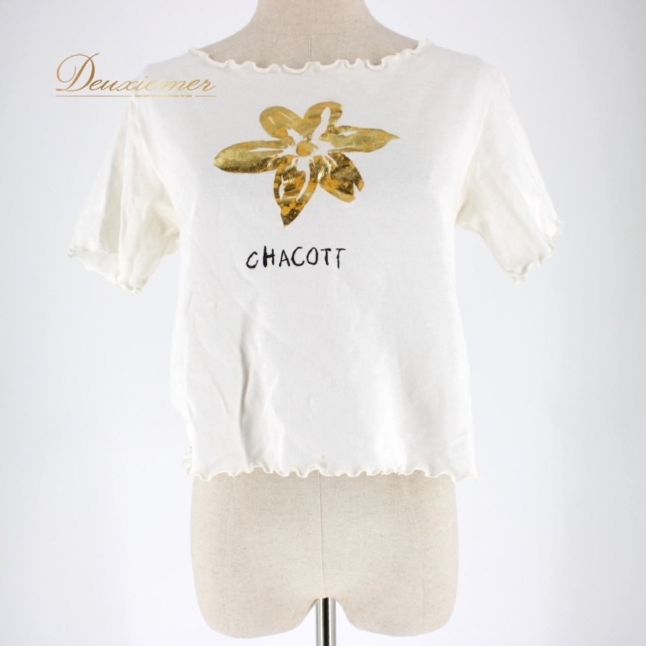 社交ダンス 衣装 スタンダード トップス レッスンウェア レディース 白 黒 金 チャコット Chacott ホワイト系 ブラック系 ゴールド系 ポリエステル 綿 日本製 ダンスウェア カジュアル 趣味用 おしゃれ フェミニン シンプル 体型カバー 女性用 ストレッチ スタイリッシュ 春夏 お得なサイズ M コーディネート トレーニング フィットネス ルームウェア