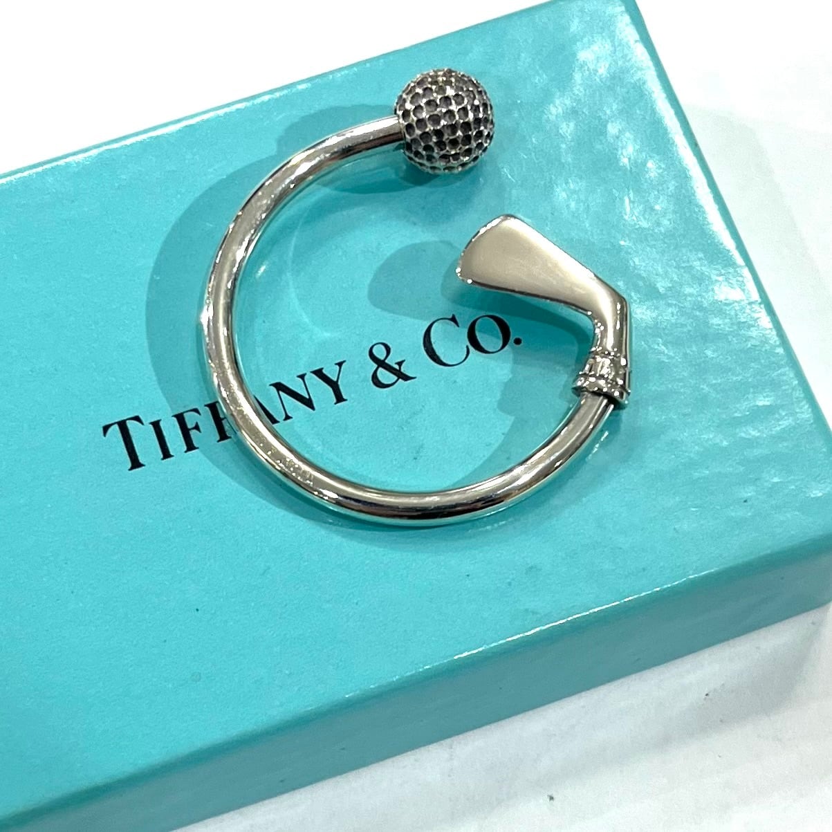 TIFFANY&Co.】2807 ティファニー ゴルフモチーフ キーリング SV925