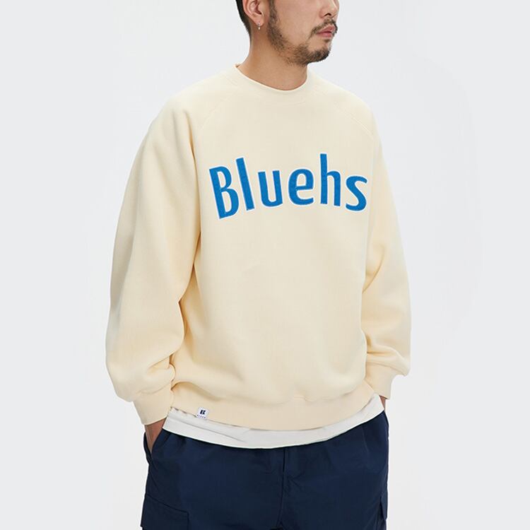 ★LETTER PRINT ROUND NECK SWEATER　　　A0409