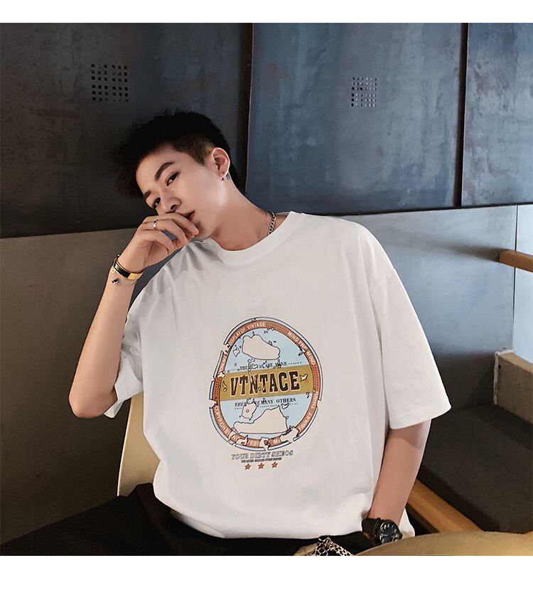 全3色 Tシャツ カットソー プリント カジュアル シンプル