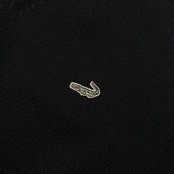 Crocodile クロコダイル ワンポイント刺繍 Vネック ウールニット ベスト サイズ LL /メンズ/ブラック
