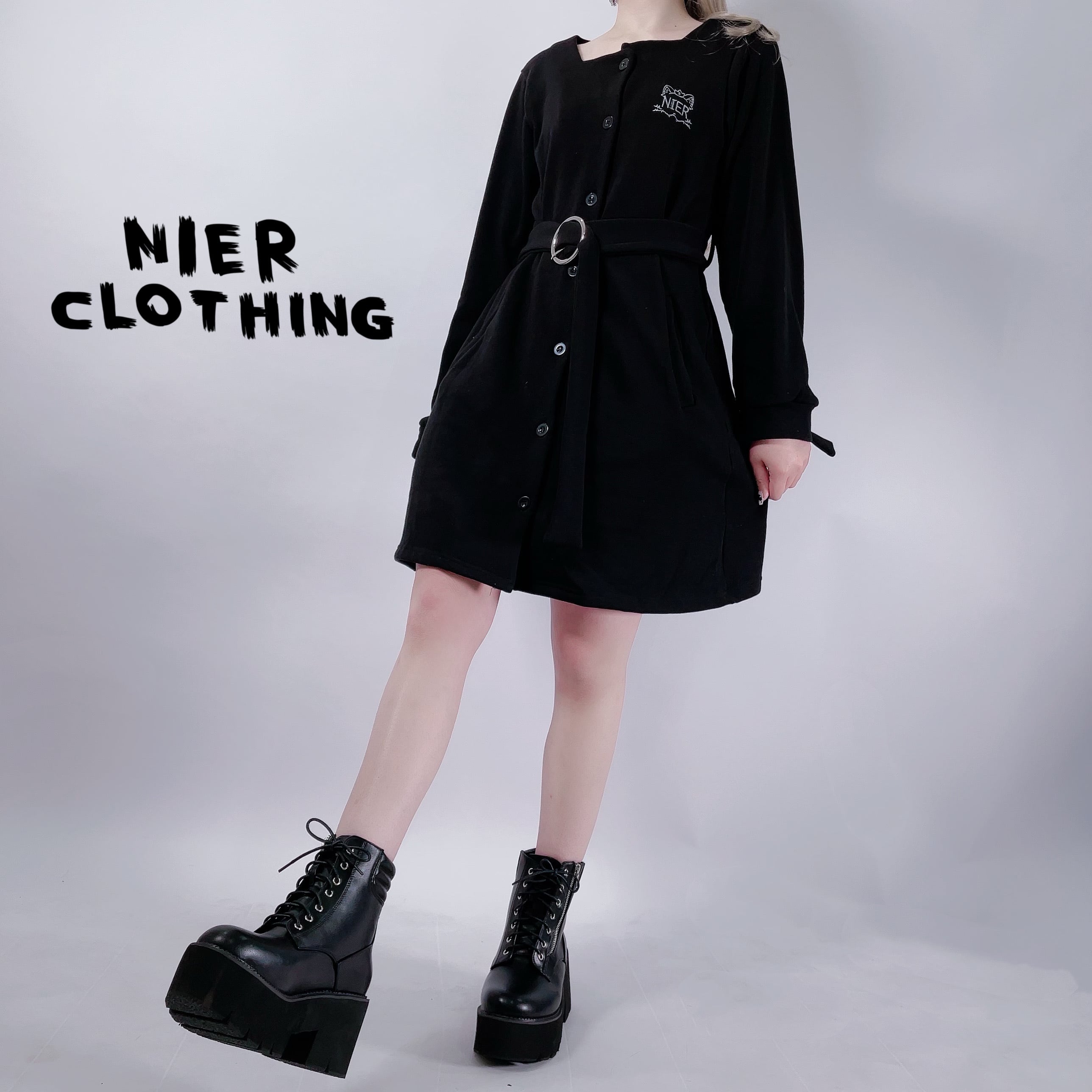 ベルト付き フロントボタン2WAYワンピース【ミケ】 | NIER CLOTHING