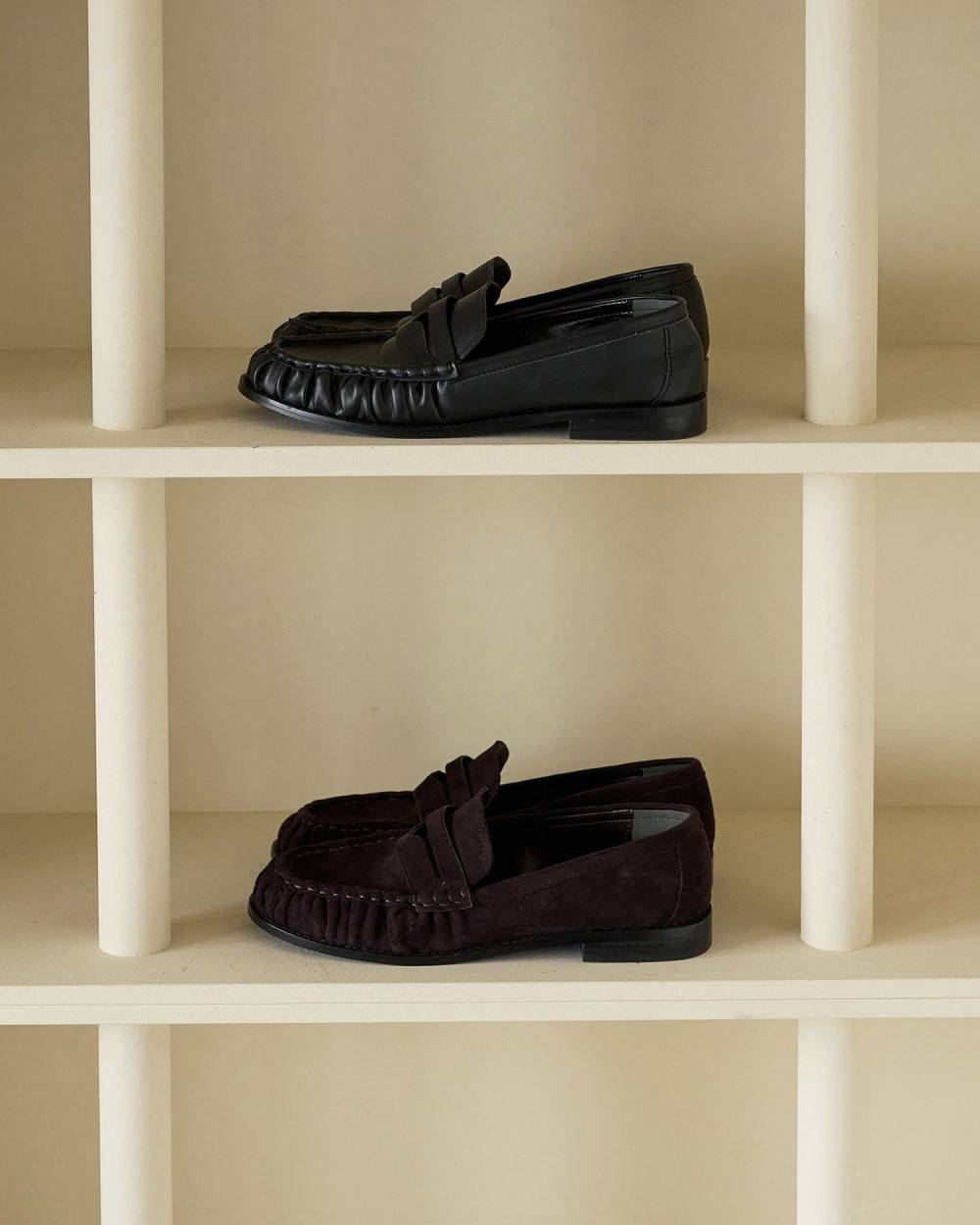 anuke(アンヌーク) Gather Loafers | サウスオレンジ｜メンズ