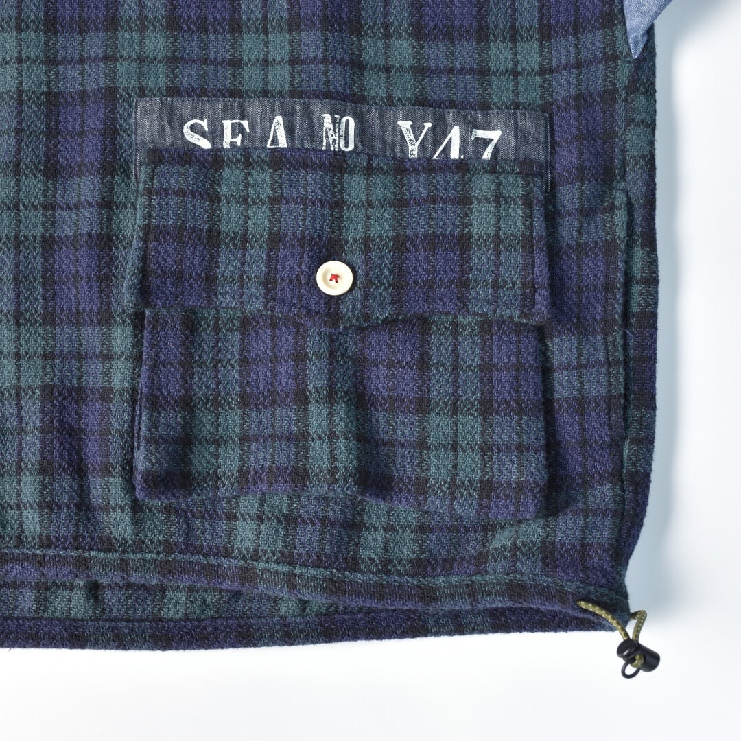 快晴堂 カイセイドウ ガールズタータンチェック・アルピーノスタンドヤッケ・ブラックウォッチ【送料無料】