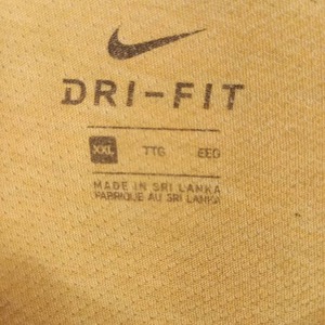 ナイキ　プリント　Tシャツ　半袖　オーバーサイズ　ロゴ　イエロー　XXL