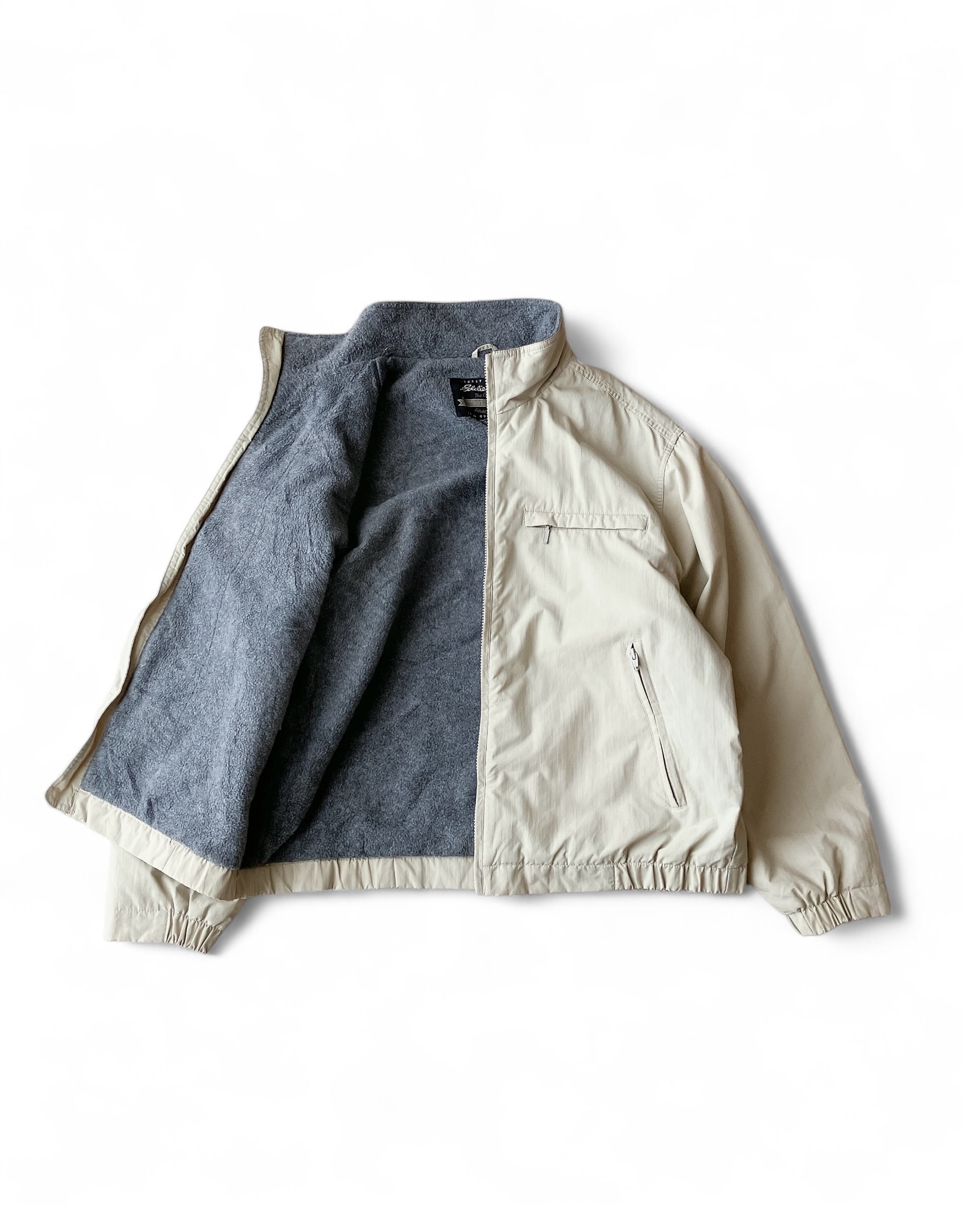 90s Eddie Bauer Nylon Shell Fleece Lining Jacket / エディー