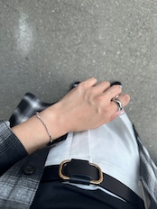 S925 バンブーチェーンブレスレット