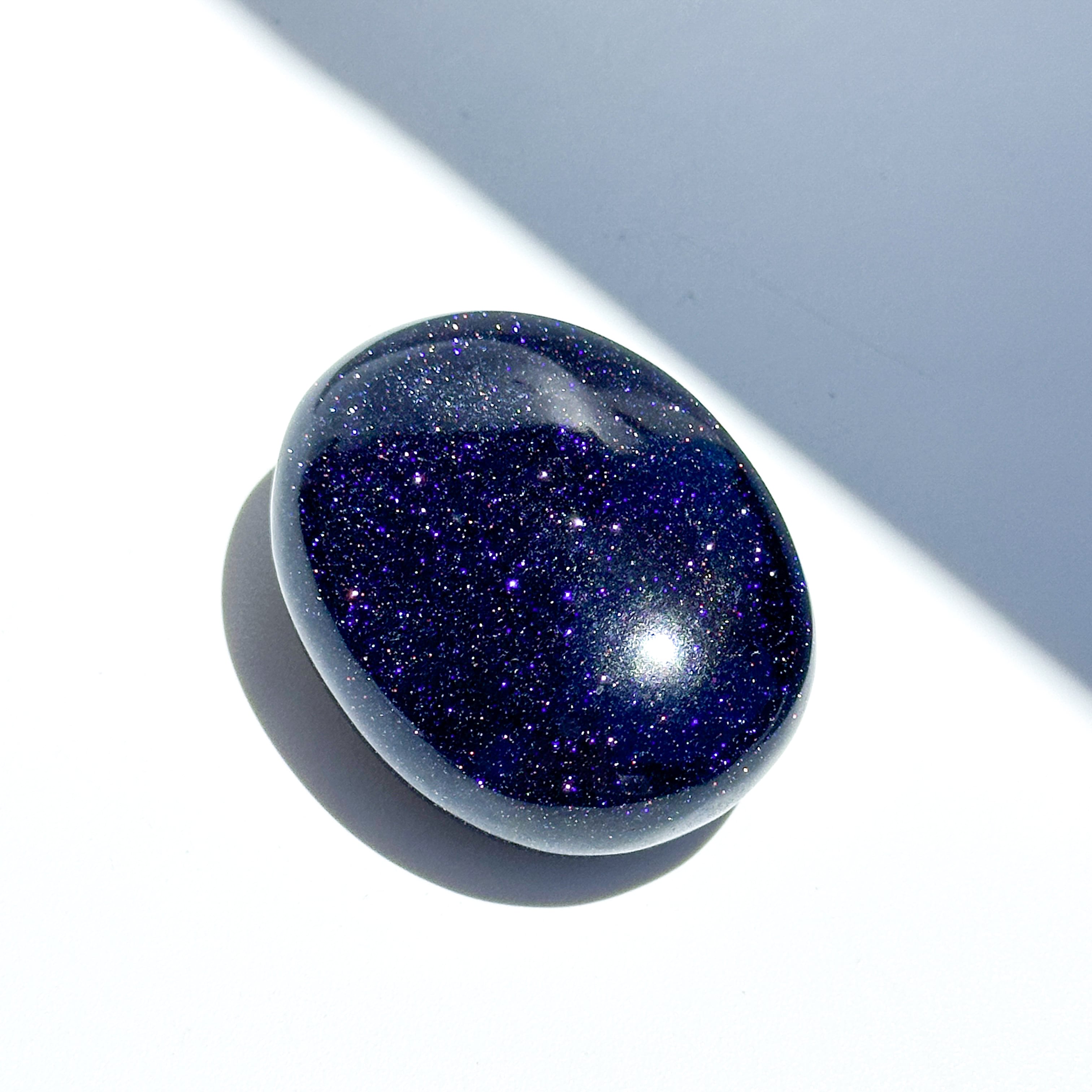ブルーゴールドストーン パーム02◇ Blue Gold Stone ◇ 鉱物