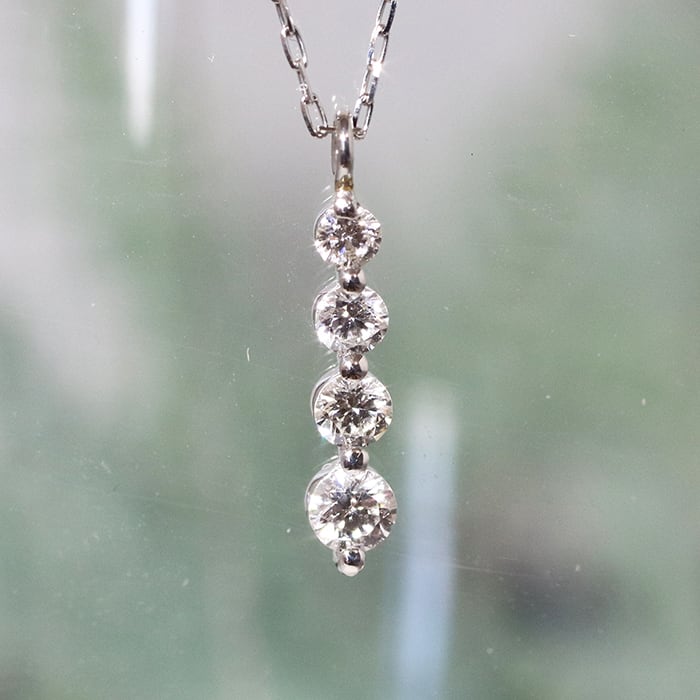 プラチナ 4石ダイヤモンドネックレス Pt900 | jewelryway プラチナ 4石ダイヤモンドネックレス Pt900 | jewelryway