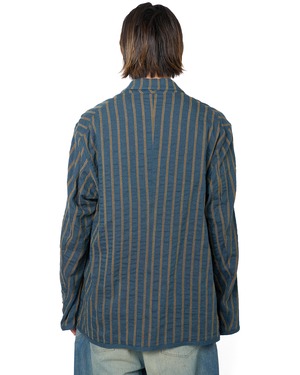 m's braque "TRIMMED JACKET〔BLUE STRIPE〕"