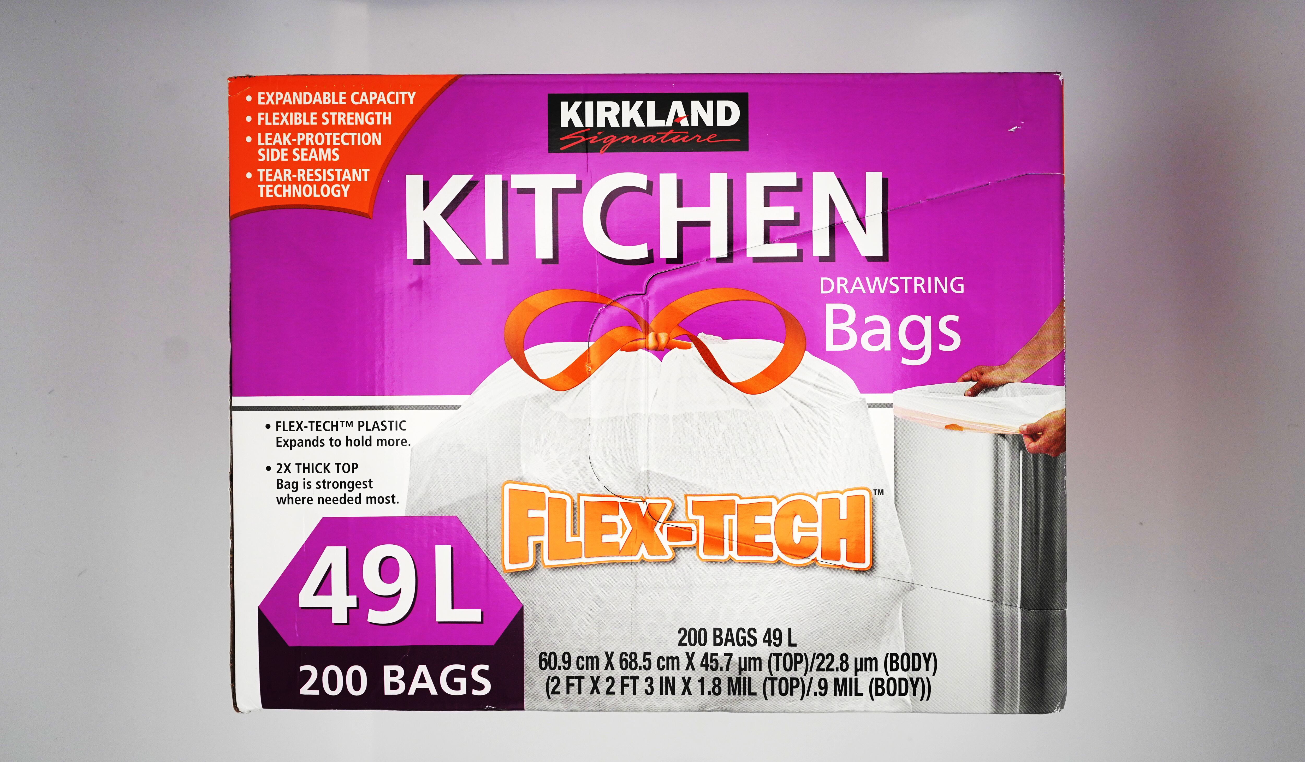 ひも付き ゴミ袋 49L x 200枚