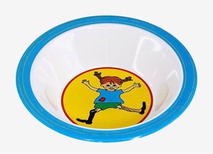 スウェーデン直輸入！Pippi ピッピ 長くつ下のピッピ ボール スープ皿 食器類 プラスチック皿 深皿 スウェーデン キャラクター皿 キャラクター　お皿　食器